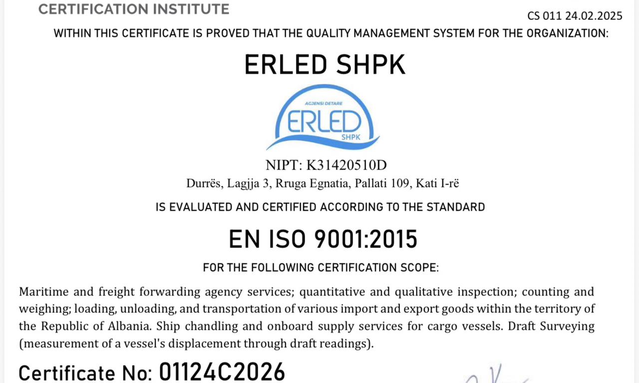 Erled Agency ISO 9001 Page 2